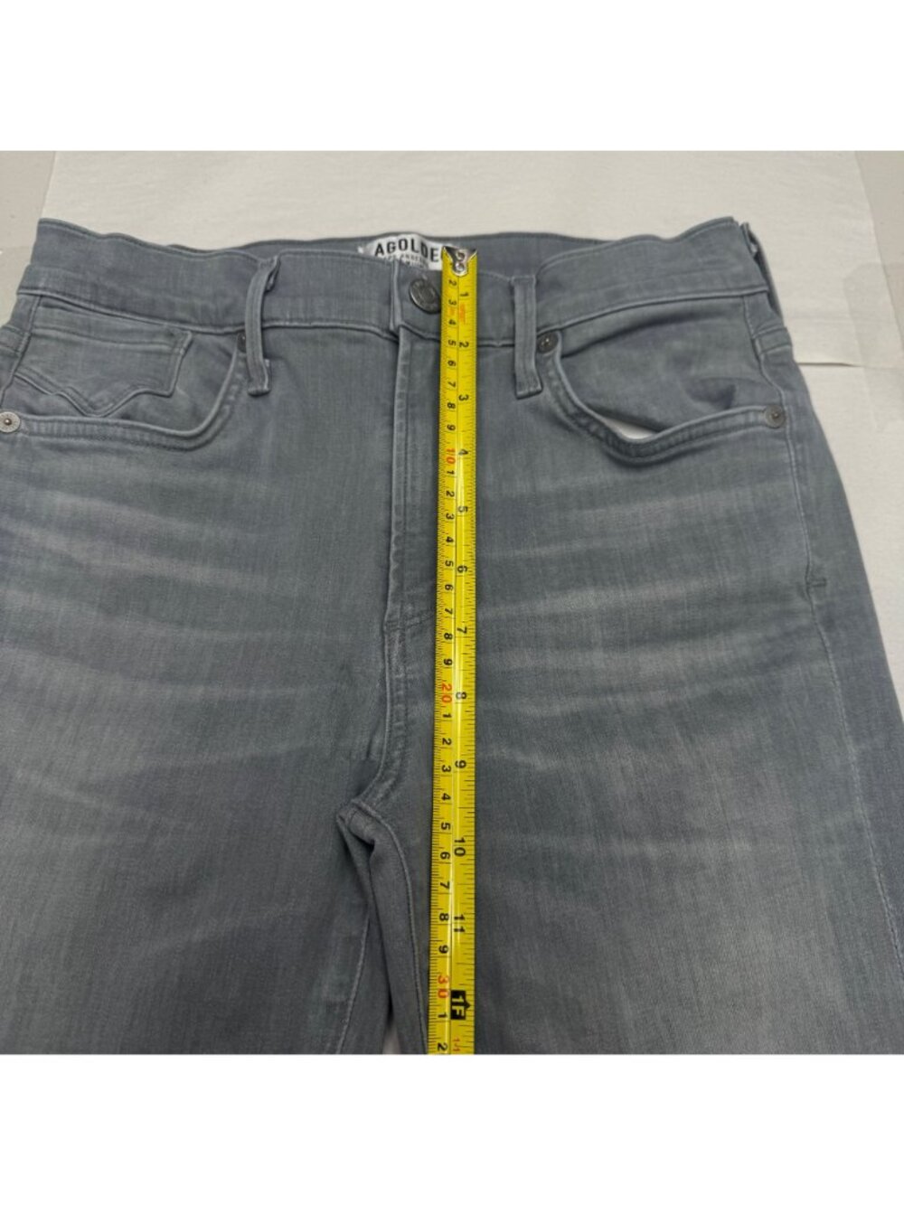 Agolde Los Angeles Premium Denim Pants Womens Gray Slim-Leg Jean USA, Size 27 - Picture 11 of 11
